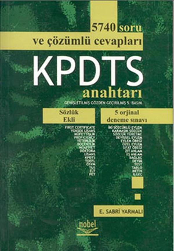 KPDTS Anahtarı 5740 Soru Ve Çözümlü Cevapları - Nobel Akademik Yayıncılık - Image 1