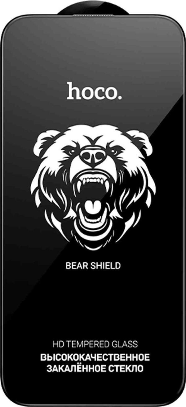 iPhone 13 Uyumlu Hoco Bear Shield HD Cam Ekran Koruyucu - Image 1