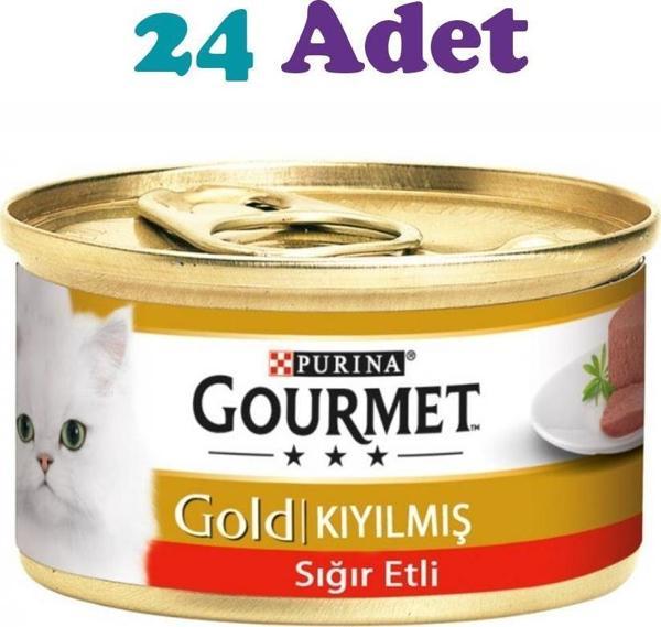 Gourmet Gold Kıyılmış Sığır Etli Kedi Konservesi 85g (24 Adet) - Image 1