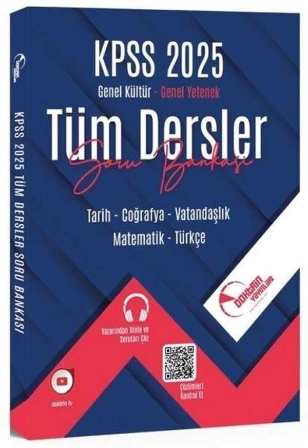 Doktrin Yayınları 2025 KPSS Genel Yetenek Genel Kültür Tüm Dersler Soru Bankası - Doktrin Yayınları - Image 1