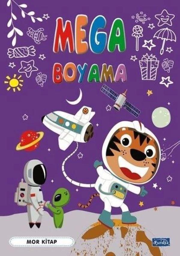 Mega Boyama Mor Kitap - Parıltı Yayınları - Image 1