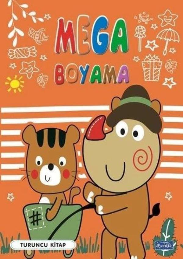 Mega Boyama Turuncu Kitap - Parıltı Yayınları - Image 1