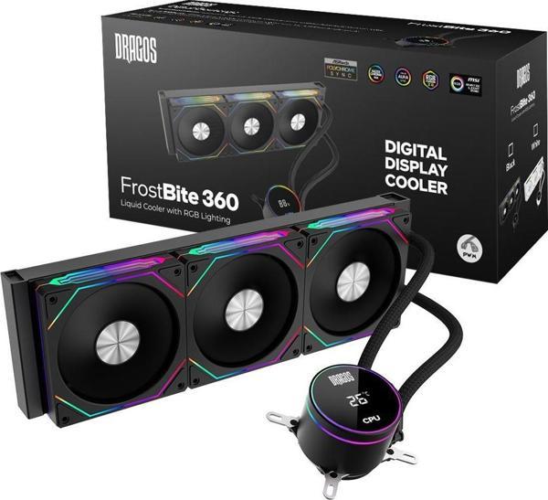 Dragos FrostBite ARGB Siyah 360 mm İşlemci Sıvı Soğutucu - Image 1