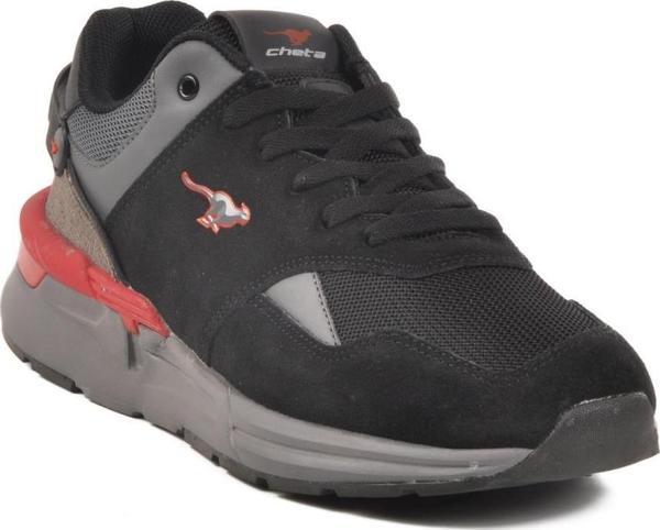 Milano Siyah-Kırmızı Memory Foam Unisex Spor Ayakkabı Cheta 256 - Image 1