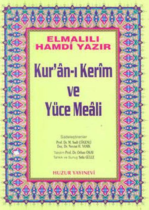 Kuran'ı Kerim ve Meali-Orta Boy (Kutulu) - Sarı - Huzur Yayınevi - Image 1