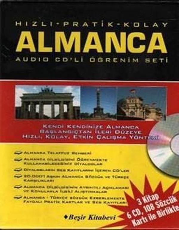 Hızlı Pratik Kolay Almanca 1-2 Kasetli Öğrenim Seti - Beşir Kitabevi - Image 1