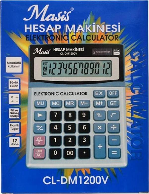Masis CL-DM1200V 12 Hane Masaüstü Hesap Makinesi - Image 1