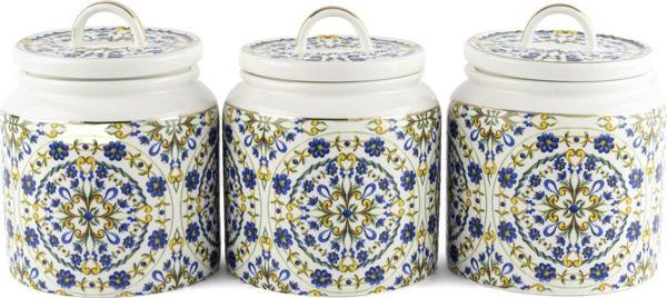 Mikasa Moor Provence 3lü Kavanoz Seti 13x16cm 900ml - Image 1