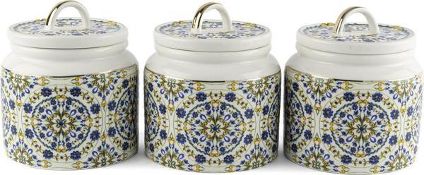 Mikasa Moor Provence 3lü Kavanoz Seti 13x14cm 500ml - Image 1