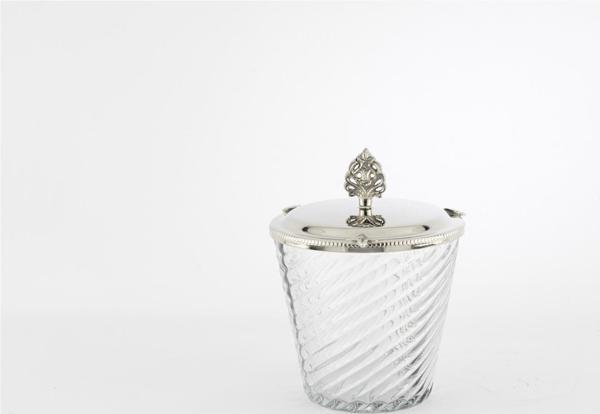 Mikasa Moor Gümüş Kapaklı Cam Kavanoz 14x18cm - Image 1