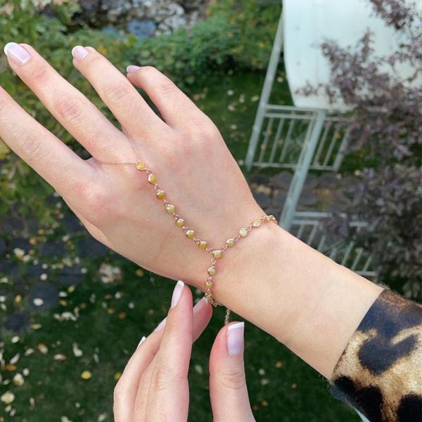 Rose Gold Kaplama Kehribar Taş 925 Ayar Gümüş Şahmeran - Image 1