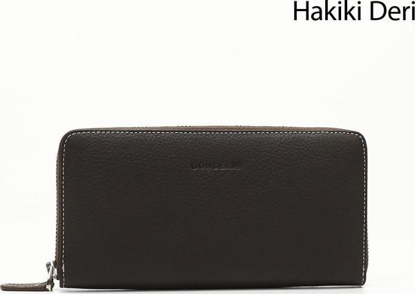 Kadın Kahveye Taba Yatay Hakiki Deri Cüzdan - Image 1
