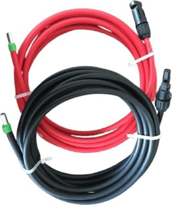 Alkan Mc4 Soketli 10 Mm2 Solar Kablo 5Mt Kırmızı Ve 5Mt Siyah - Image 1