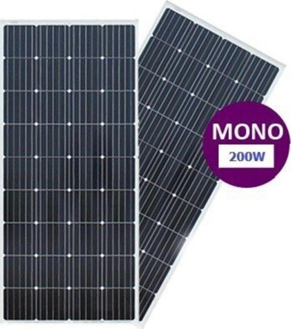 Lexron 200 W Watt 12 V Volt Monokristal Yeni Nesil Güneş Paneli - Image 1