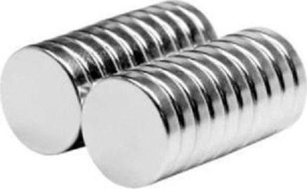 Çanta İçin Mıknatıs, Neodyum Mıknatıs 5 Adet - Deri Hobi 12mm x 2mm - Image 1
