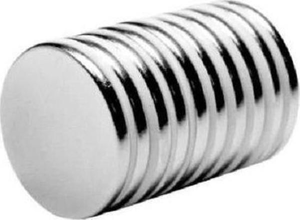 Çanta İçin Mıknatıs, Neodyum Mıknatıs 5 Adet - Deri Hobi 20mm x 2mm - Image 1