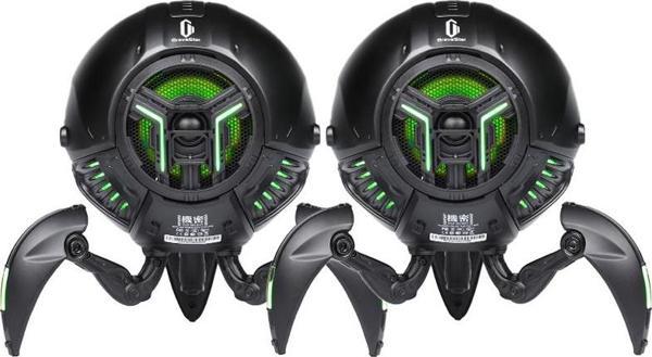 Gravastar Mars Pro 20W Bluetooth Hoparlör, Taşınabilir Stereo Ses Bombası, RGB Işıklı, 2 Adet, Siyah - Image 1