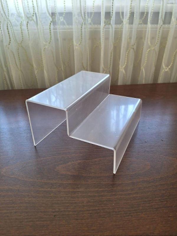Bubistudios Pleksi 3 Katlı Merdiven Stand 4 Mm Şeffaf ( 10 X 50 Cm ) - Image 1
