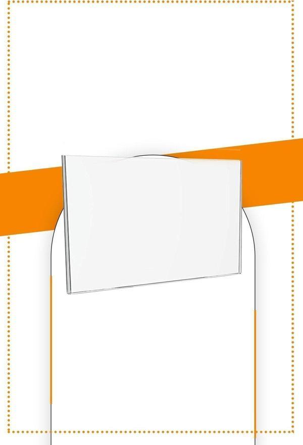 Etias Reklam A4 U Tipi Yatay Masa Üstü 50'Li Paket / 2.8 Mm Şeffaf Pleksi Föylük / Broşürlük - Image 1