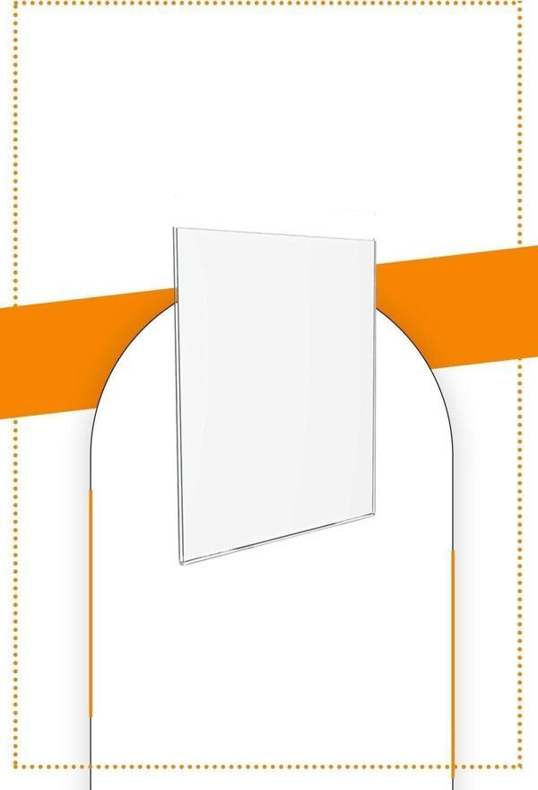 Etias Reklam A4 U Tipi Dikey Masa Üstü 10'Lu Paket / Şeffaf Pleksi Föylük / Broşürlük - Image 1