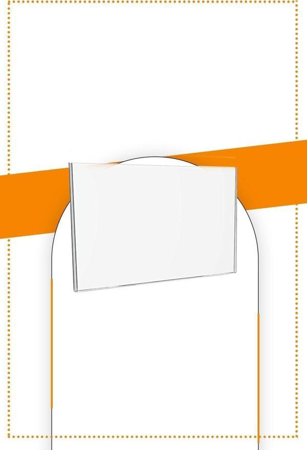 Etias Reklam A5 U Tipi Yatay Masa Üstü 10'Lu Paket 2.8 Mm Şeffaf Pleksi Föylük Broşürlük - Image 1