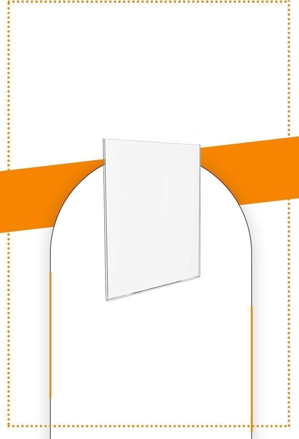 Etias Reklam A6 U Tipi Dikey Masa Üstü 10'Lu Paket / 2.8 Mm Şeffaf Pleksi Föylük / Broşürlük - Image 1