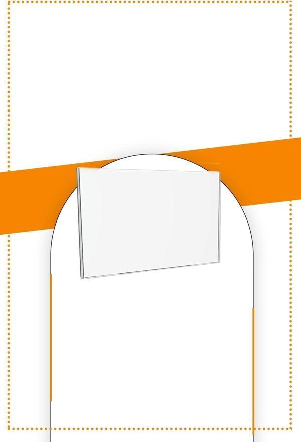 Etias Reklam A7 U Tipi Yatay Masa Üstü 50'Li Paket / Şeffaf Pleksi Föylük / Broşürlük - Image 1