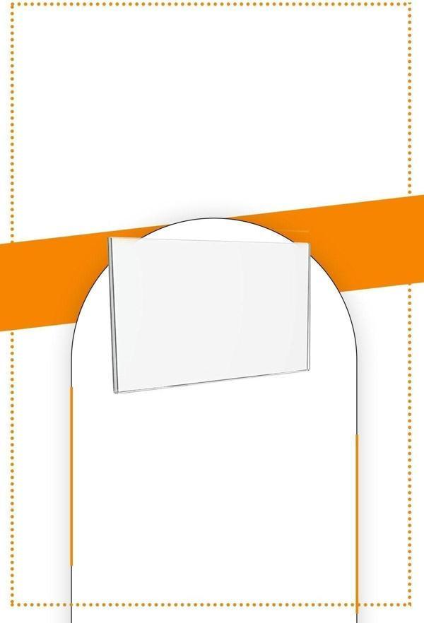 Etias Reklam A7 U Tipi Yatay Masa Üstü 10'Lu Paket / Şeffaf Pleksi Föylük / Broşürlük - Image 1