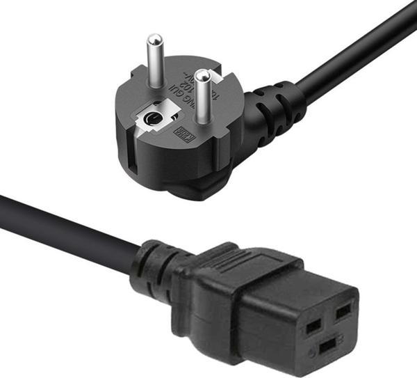C19 KABLO UPS POWER KABLOSU 1.8 Metre 3x1.5mm Dikdörtgen KALIN UC 300/500V (1.8mt) - Image 1