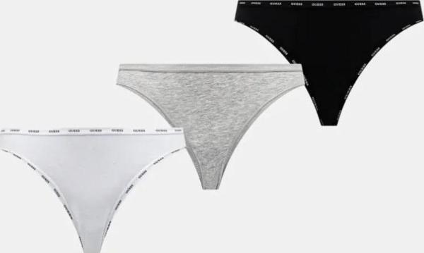 Guess 3 PACK BASIC THONG Kadın Gri İç Çamaşırı O5RG13K6YW1-FJ7L - Image 1