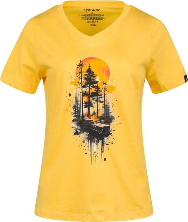 2AS Alone Baskılı V Yaka Kadın T-Shirt 413 - Image 1