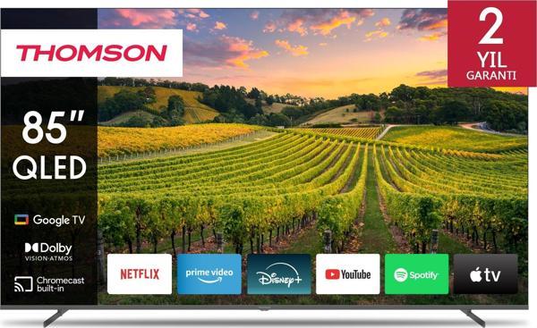 85QG5S14 85" 216 Ekran Uydu Alıcılı 4K Ultra HD Dolby Vision, Dolby Atmos Google QLED TV - Image 1