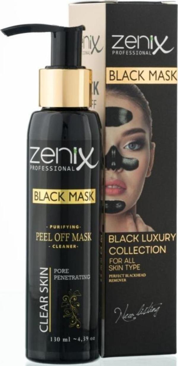 Zenix Soyulan Yüz Maskesi 130 Ml Pompalı Siyah - Image 1