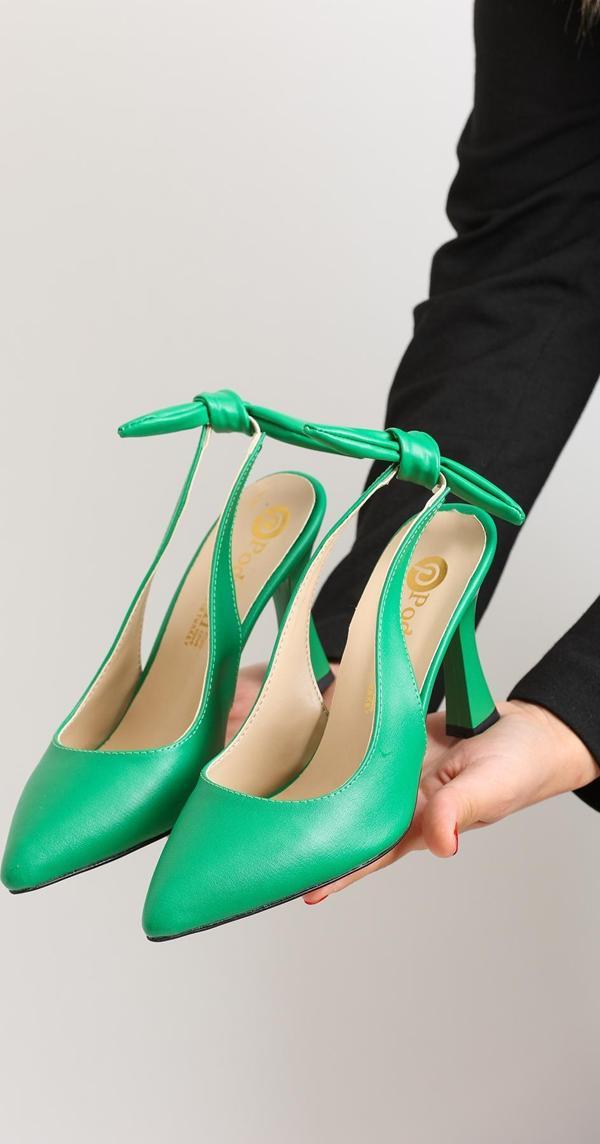 Kadın Arkası Fiyonk Detaylı Şık Stiletto 4700 - Image 1