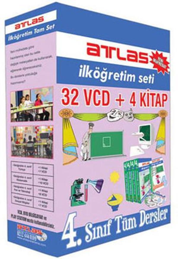 Atlas İlköğretim Seti 4.Sınıf Tüm Dersler/32VCD - Atlas Pazarlama - Image 1