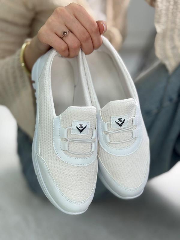 Günlük Kadın Spor Ayakkabı Lastik Bağcık Fileli Hava Alabilen Rahat  Kaymaz Taban Sneaker 3005 - Image 1