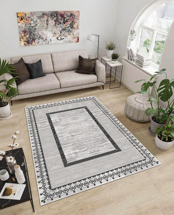 Dijidekor Işıltı Koleksiyonu Model86 Süngerli Dijital Baskılı Saçaksız Mutfak Halısı Yolluk - Image 1