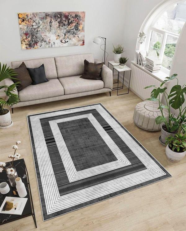 Dijidekor Işıltı Koleksiyonu Model30 Süngerli Dijital Baskılı Saçaksız Mutfak Halısı Yolluk - Image 1