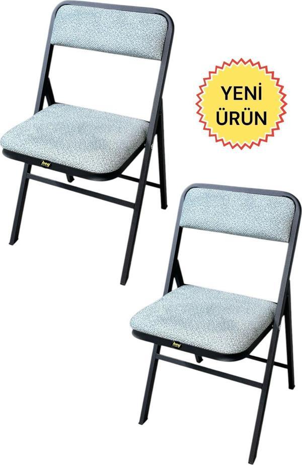 Hey Katlanır Kamp Sandalyesi Piknik Sandalyesi Mavi - Image 1