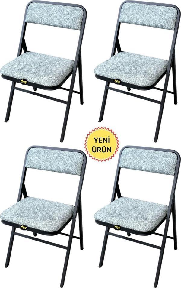 Hey Katlanır Kamp Sandalyesi Piknik Sandalyesi Mavi - Image 1