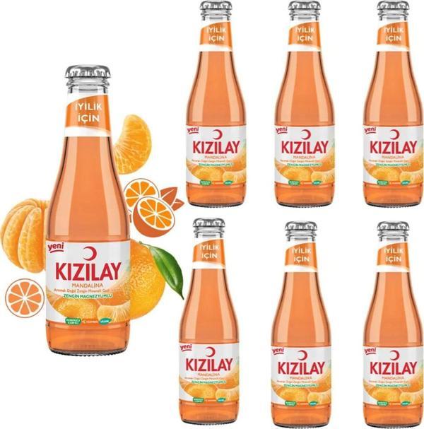 Kızılay Mandalina Aromalı Maden Suyu 6 Adet 200 ml - Image 1