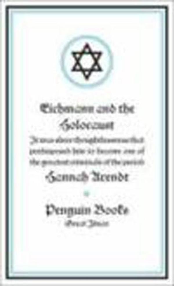 Great Ideas 40:Eichmann and the Holocaust PB - Penguin Books - Image 1