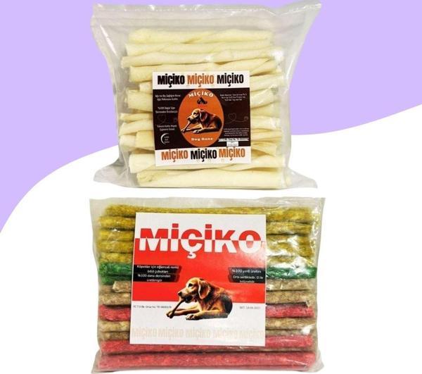 Sütlü Burgu Çubuk 50Lİ + Renkli Munchy Ödül Çubuğu 50Li - Image 1