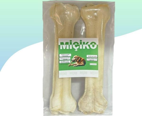 22 Cm Sütlü Press Köpek Ödül Çiğneme Kemiği 2 Adet - Image 1