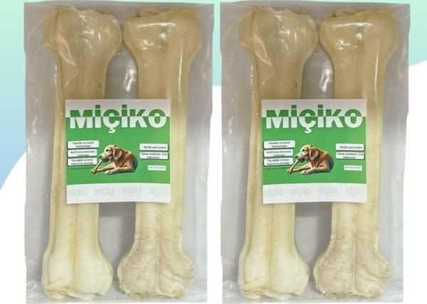 22Cm Sütlü Press Ödül Çiğneme Kemiği 2 x 2Li Paket (4 Adet) - Image 1