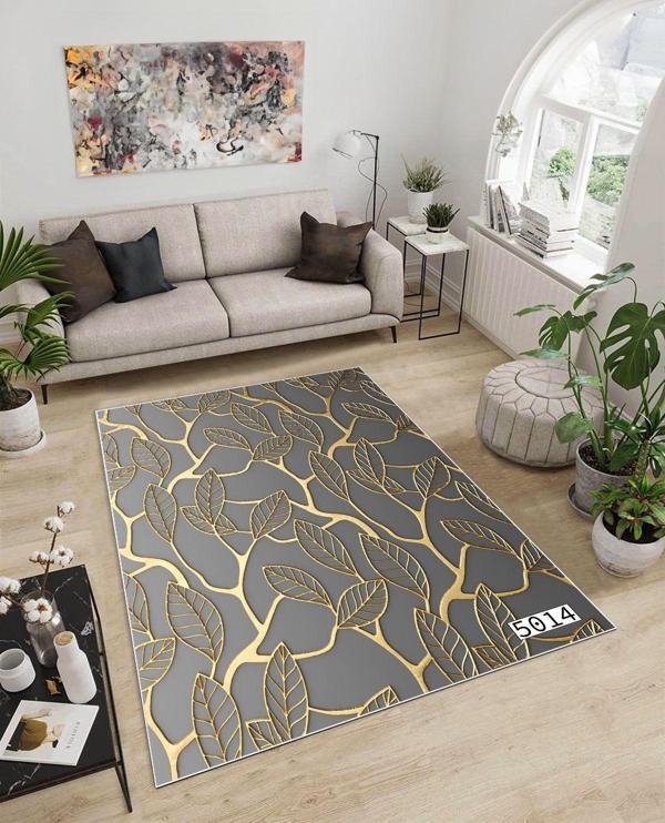 Dijidekor Işıltı Koleksiyonu Model27 Süngerli Dijital Baskılı Saçaksız Mutfak Halısı Yolluk - Image 1