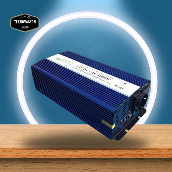 1000 Watt 24 Volt İnverter Tam Sinüs İnvertör - Image 1