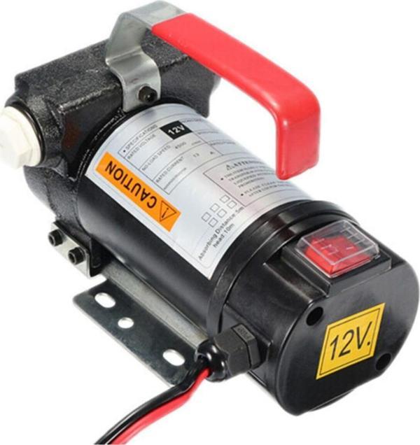 Staxx Power 12V Kendinden Emişli Elektrikli Taşınabilir Yakıt Sıvı Yağ Aktarma Mazot Pompası Paslanmaz Gövdeli - Image 1