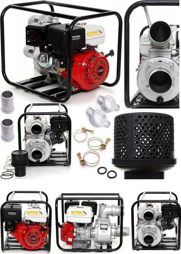 Staxx Power 9900Wp Metal Çift Çarklı Sistem3 Parmak Benzinli Su Pompası Motopump Su Motoru 8Mt Emiş - Image 1