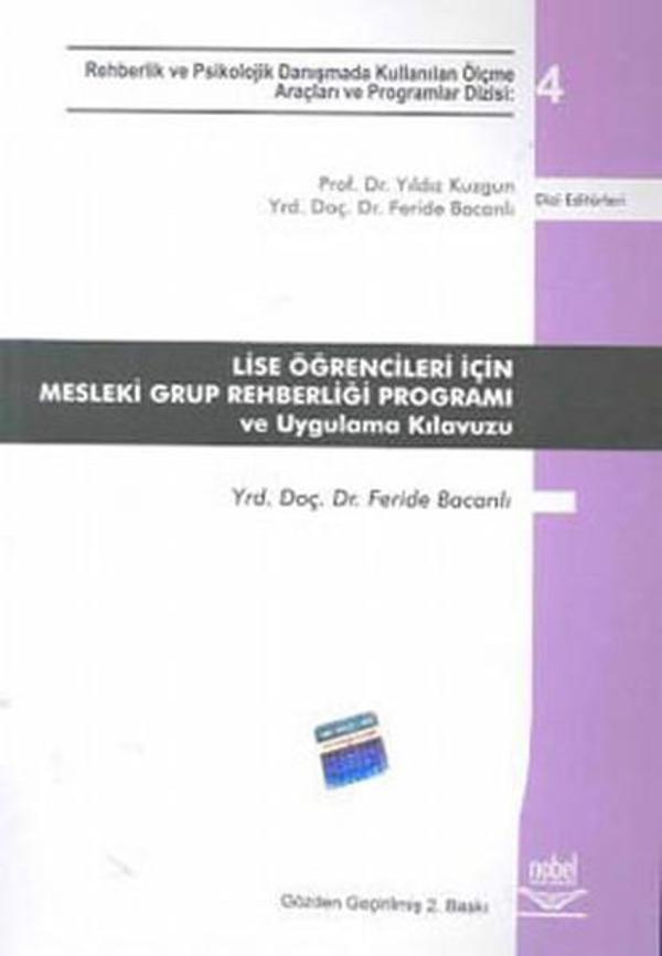 Lise Öğrencileri İçin Mesleki Grup Rehberliği Programı ve Uygulama Kılavuzu  - Nobel Akademik Yayıncılık - Image 1